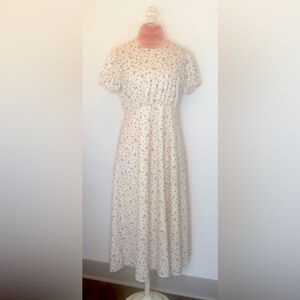 Dazy Floral Cream Maxi Dress Women’s Size XL